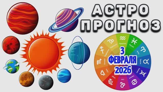 "АСТРОПРОГНОЗ на 3 ФЕВРАЛЯ 2026 года"!!! смотреть онлайн