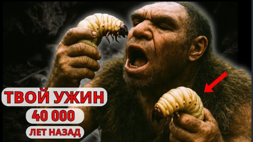 ТЫ НЕ ВЫДЕРЖИШЬ: что ЕЛИ неандертальцы — тухлятина, КИШКИ и паразиты на обед в каменном веке смотреть онлайн