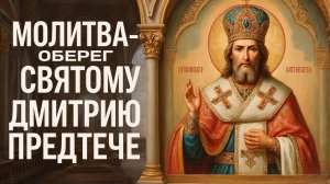 ☦️Сильная молитва Оберег Святому Дмитрию Предтече🙏Поможет избавиться от всех бед🕯️