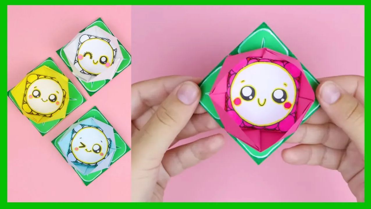 ❤ПОДАРОК НА 8 МАРТА ЦВЕТОК КОРОБОЧКА ЛОТОС из бумаги своими руками❤Что подарить маме смотреть онлайн