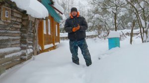 Как в 90е топили снег корове, ревизия трубы на чердаке и деревенские будни  уже февраля!