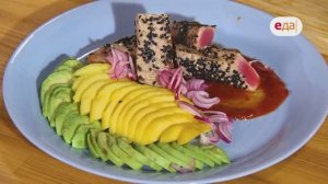 Хрустящая свиная грудинка и салат с тунцом | Мир под соусом /3