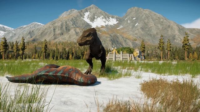 Динозавры. Мир динозавров. Тиранозавр Рэкс. Индоминус рекс. Битва динозавров. смотреть онлайн