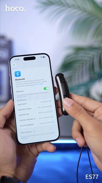 hoco. ES77: Стиль, технологии и звук в одном устройстве! 🎶✨ #hoco #hocoES77 #Наушники #Технологии