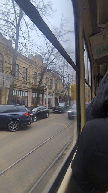 Едем в трамвае по центру Пятигорска