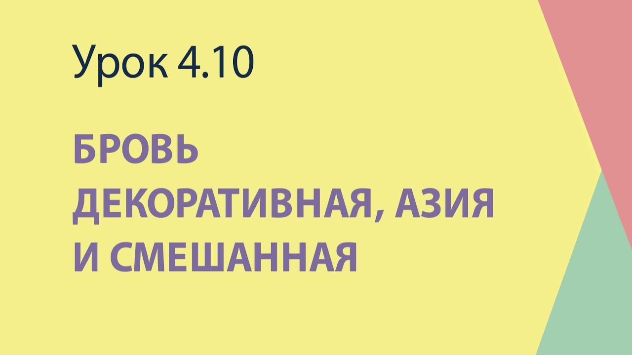 4.10 Бровь декоративная, Азия и смешанная