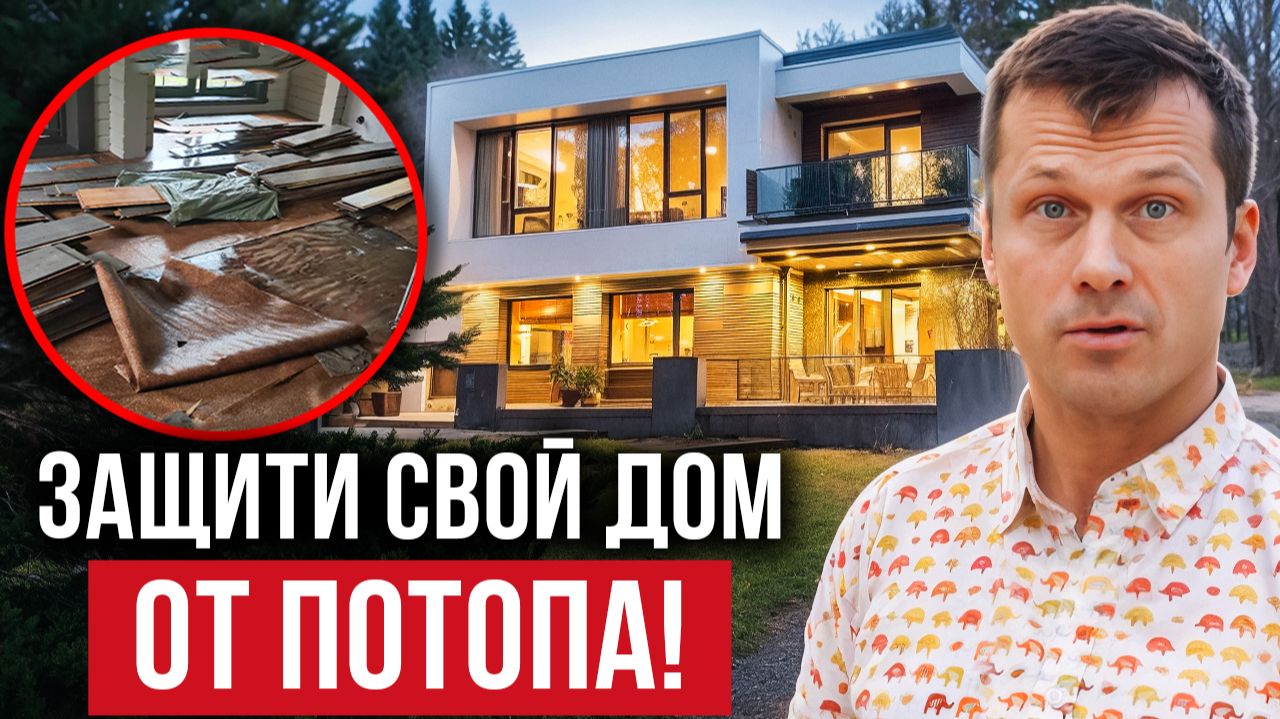 Защита от протечек в частном доме: ошибки и правильные решения.
