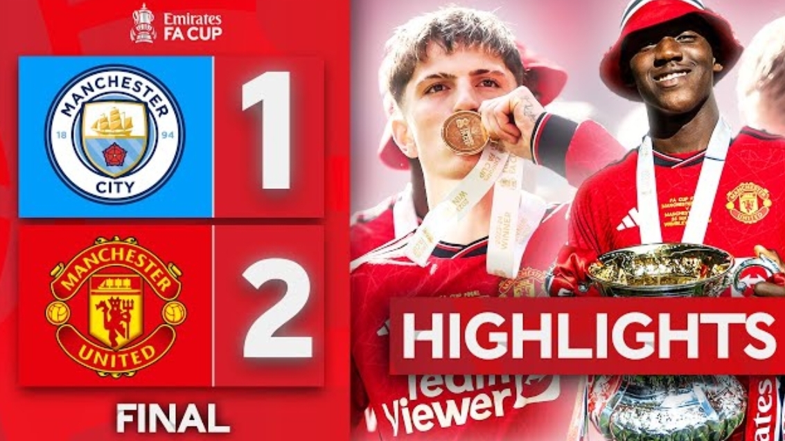 Манчестер Сити 1:2 Манчестер Юнайтед. Финал Кубка Англии «Эмирейтс» сезона 2023-2024.