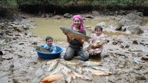 Вылавливаю гигантскую рыбу из пруда, чтобы продать на рынке и приготовить кашу для детей. Дуонг