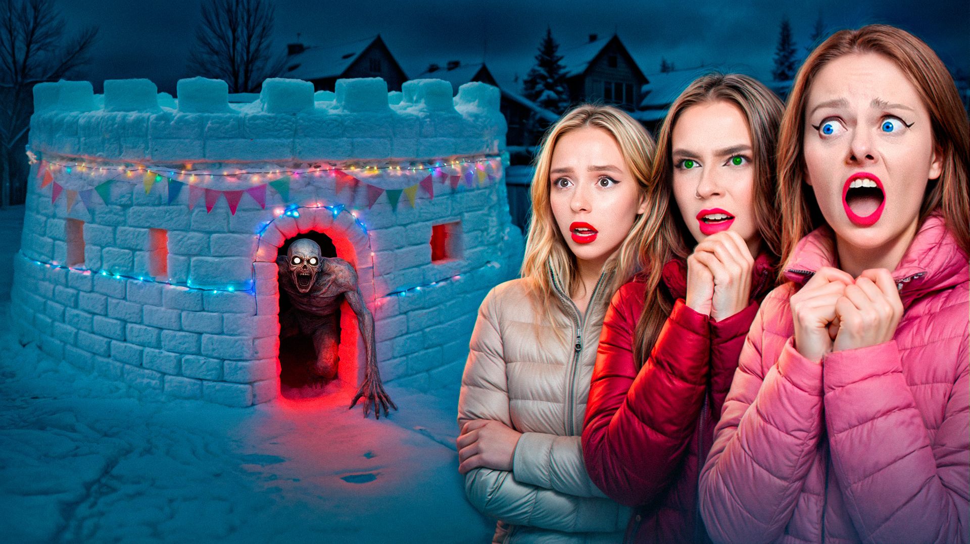 24 ЧАСА В СНЕЖНОЙ КРЕПОСТИ ! ЫРКА ПРИШЛА К НАМ! СТРАШНО смотреть онлайн