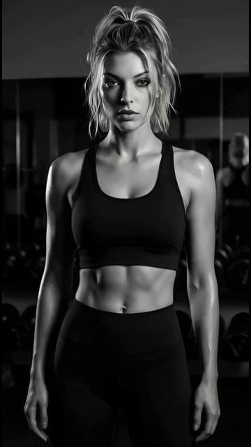 Девушка в спортзале. Bright Fashion Background смотреть онлайн