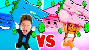 МАЛЬЧИКИ vs ДЕВОЧКИ в СБЕГИ от ЦУНАМИ в РОБЛОКС!