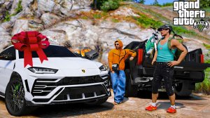 ОТЕЦ И СЫН В GTA 5 - ПОЕЗДКА С СЫНОМ НА ВЕЛОСИПЕДАХ НА ПРИРОДУ! МОЙ BMW X6M ВЗОРВАЛСЯ В ЛЕСУ 🌊ВОТЕР