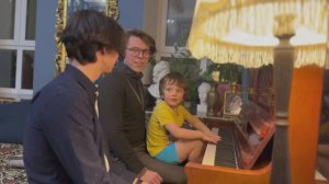 Когда в гостях старшие товарищи-пианисты - Ваня и Сева 🤍