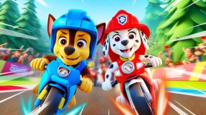 МУЛЬТИК ЩЕНЯЧИЙ ПАТРУЛЬ И БОЛЬШИЕ ГОНКИ