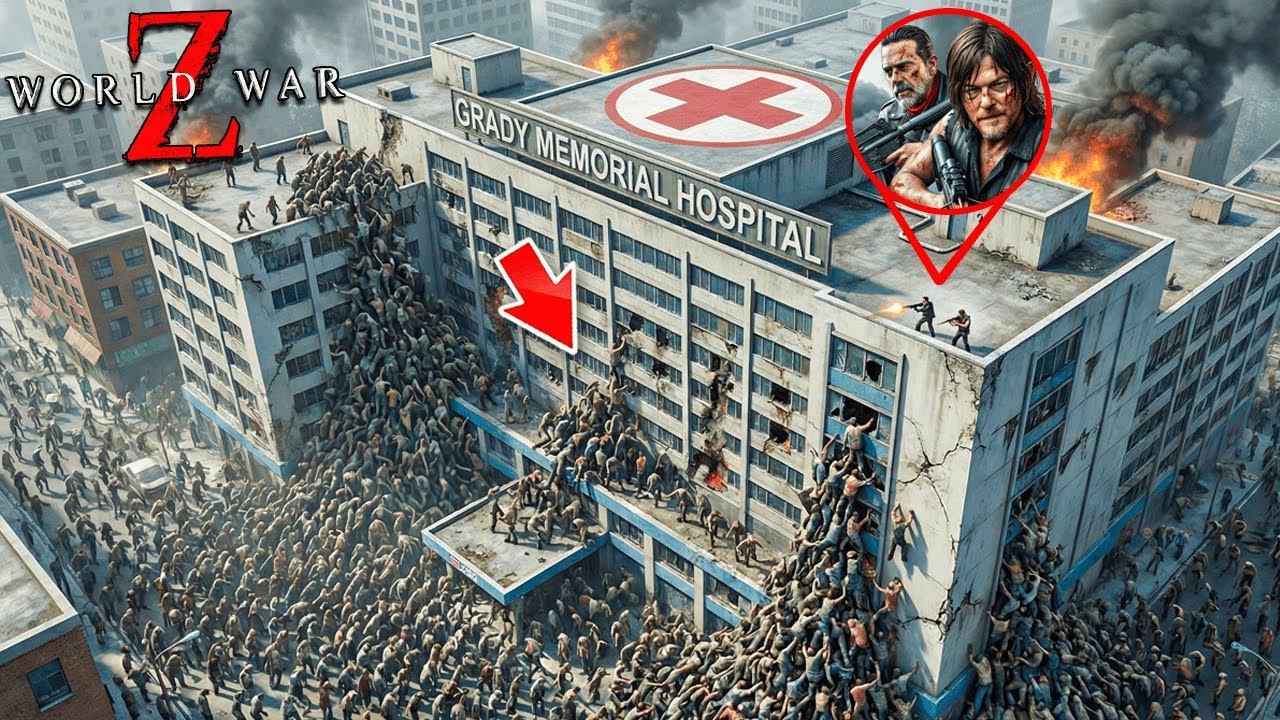 1.000.000 ЗОМБИ vs БОЛЬНИЦА ЗАРАЖЕННЫХ! ХОДЯЧИЕ МЕРТВЕЦЫ ВЕЗДЕ! АТЛАНТА ГОРОД МЕРТВЫХ В WOLRD WAR Z смотреть онлайн