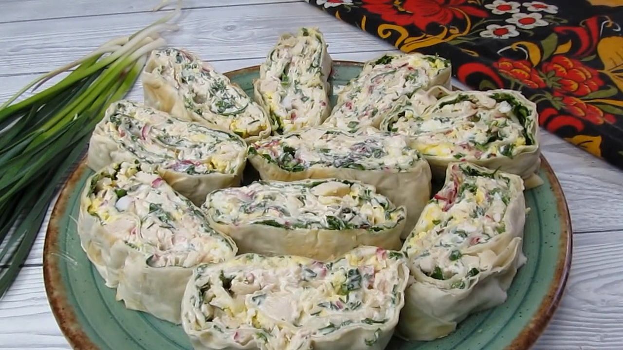 Рулетики из лаваша. смотреть онлайн