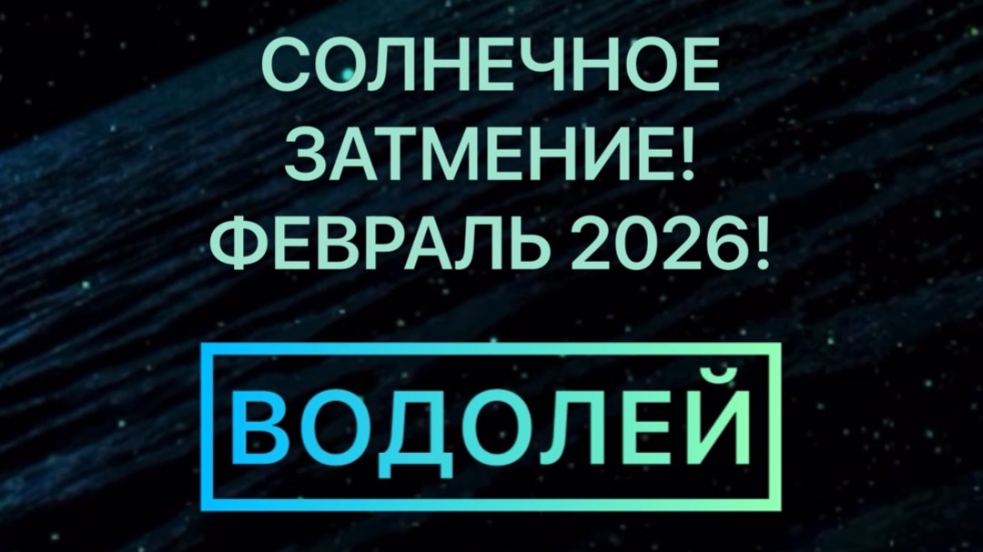 ВОДОЛЕЙ ФЕВРАЛЬ 2026! СОЛНЕЧНОЕ ЗАТМЕНИЕ!