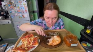 Курица гриль,спагетти,кабачковая икра #еда#вкусная еда