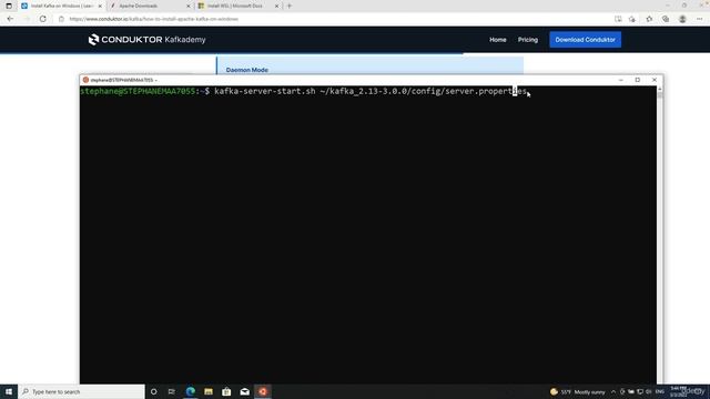 28. Windows WSL2 - Start Zookeeper & Kafka смотреть онлайн