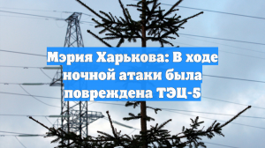 Мэрия Харькова: В ходе ночной атаки была повреждена ТЭЦ-5