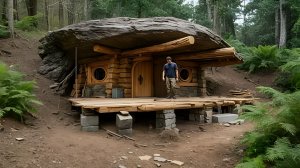 Соорудил секретный бункер в горе. От замысла до воплощения. Бушкрафт