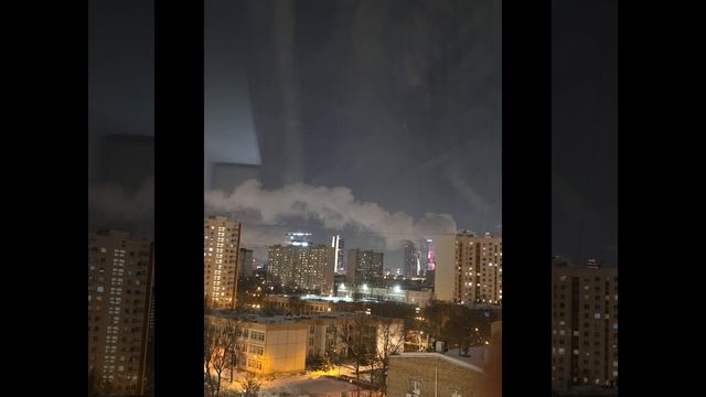 вечернее небо Москвы