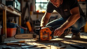 ЗАТОЧКА ЦЕПИ ДОМА.