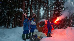 Космонавты Олег Кононенко и Александр Гребёнкин "выжили" в морозном лесу