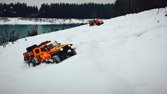 Радиоуправляемые игры Crossrc EMO Эвакуатор X5 спасает сломавшийся Джип Леопард X4 смотреть онлайн