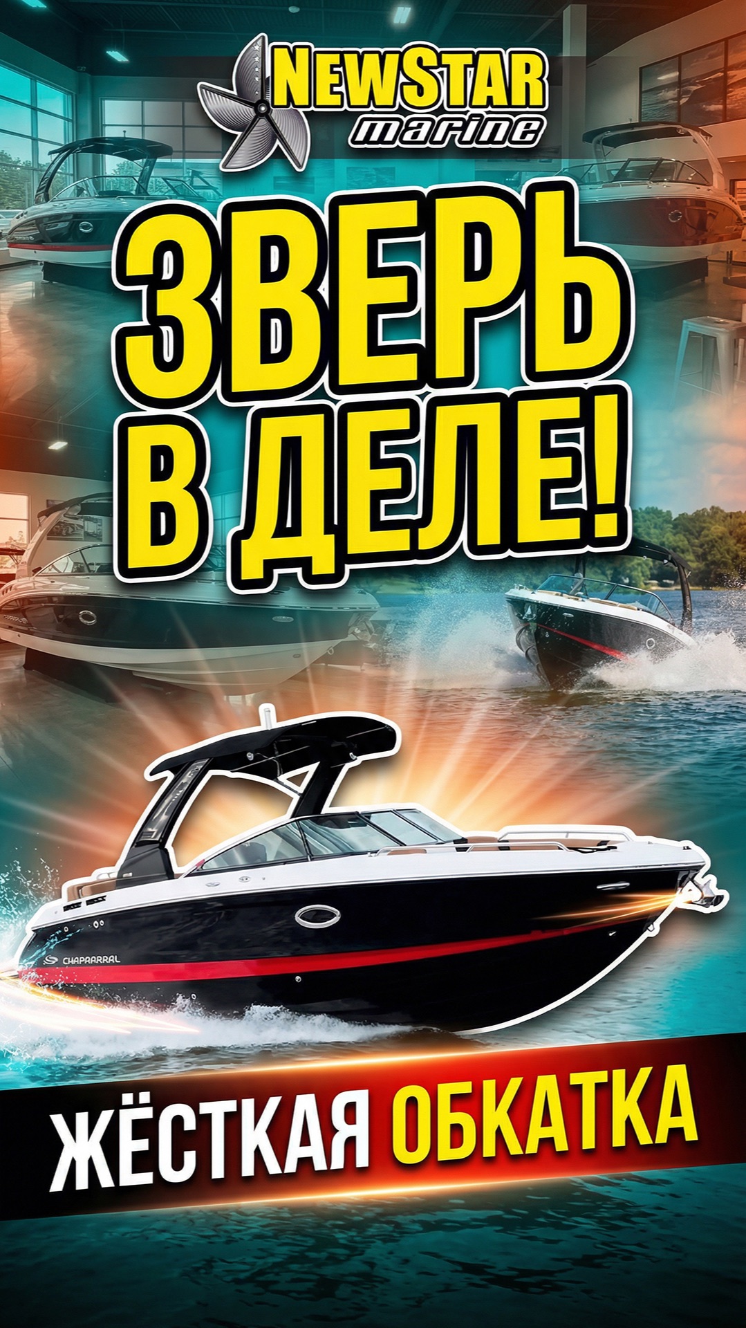 Спускаем на воду американский катер Chaparral 267 SSX!