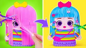 Преображение бумажных кукол ✂️💖 Прически, драма и смешные розыгрыши