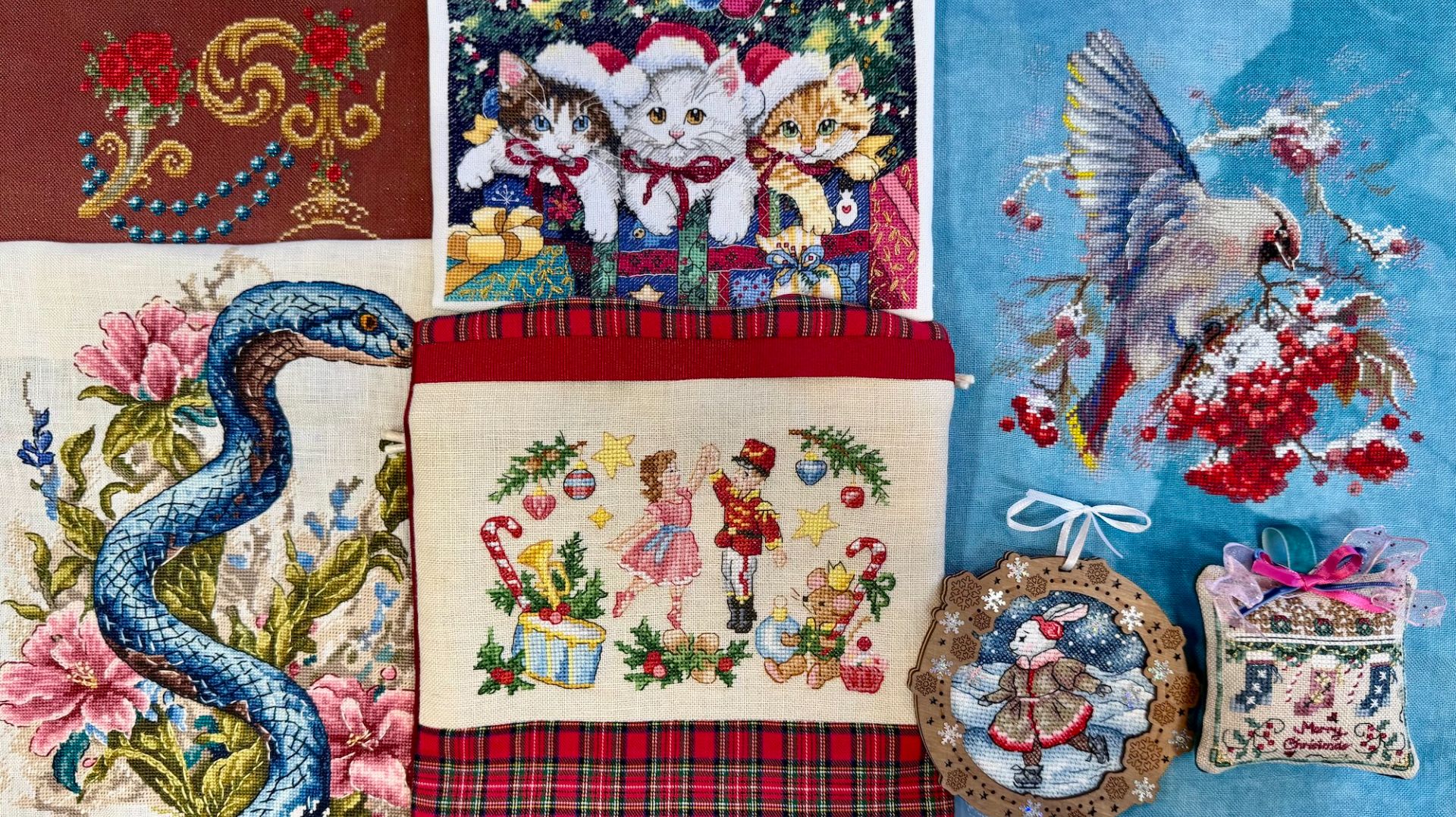 #72 Вышивальный январь: 5 стартов и финишей: Just Nan, Dim, Андриана, Mill Hill смотреть онлайн