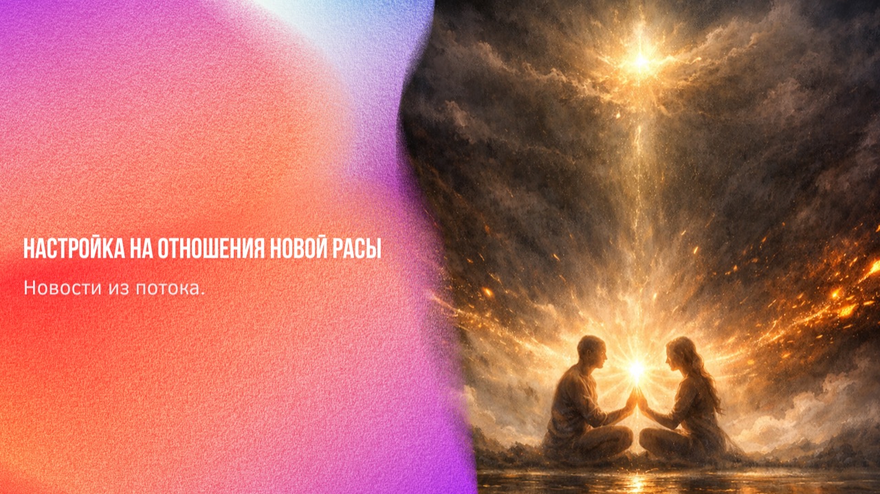 Новости из потока. Настройка на отношения новой расы | Ченнелинг Numerorum