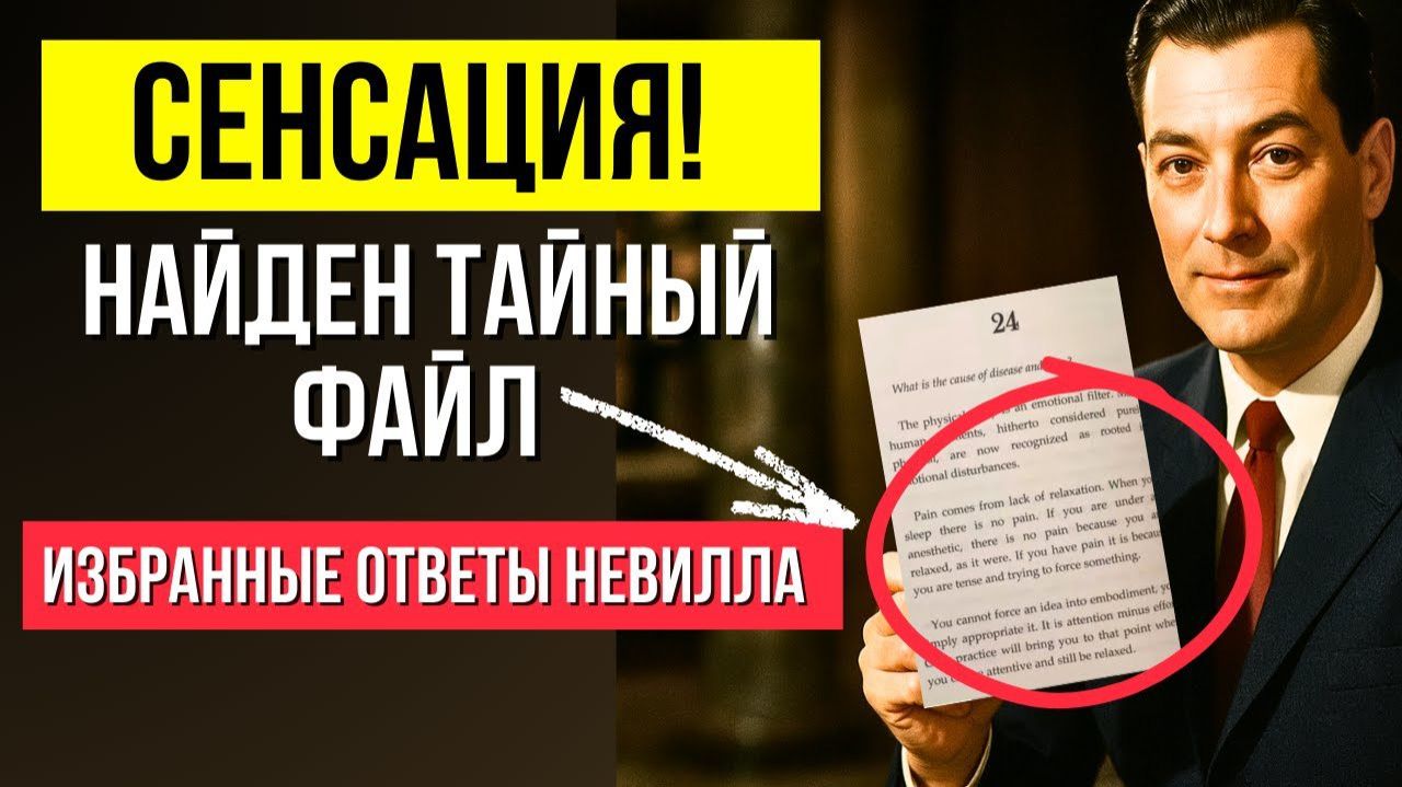 🔥ФАЙЛ С ЛИЧНЫМИ ОТВЕТАМИ НЕВИЛЛА ГОДДАРДА!☝️ 🔥ФАЙЛ С ЛИЧНЫМИ ОТВЕТАМИ НЕВИЛЛА ГОДДАРДА!☝️