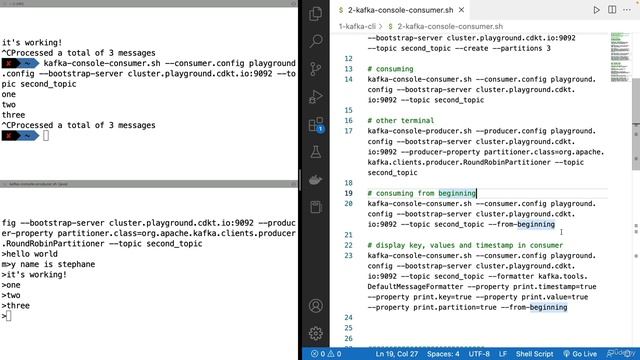 33. Kafka Console Consumer CLI смотреть онлайн