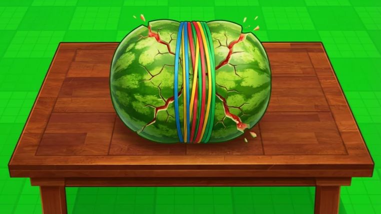 Я РАСТЯНУЛА РЕЗИНОВУЮ ЛЕНТУ НА АРБУЗЕ В ROBLOX 😈🍉 смотреть онлайн