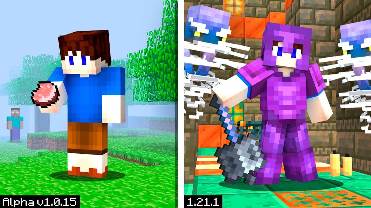 100 Дней, но ВЕРСИЯ МЕНЯЕТСЯ в Майнкрафт ХАРДКОР смотреть онлайн