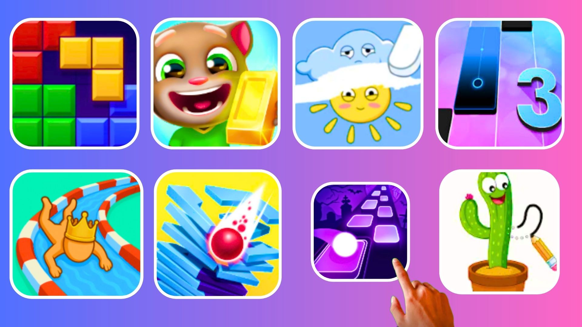 Aquapark.io, Stack Ball, Draw One Miss Part Brain Games, Tiles Hop смотреть онлайн