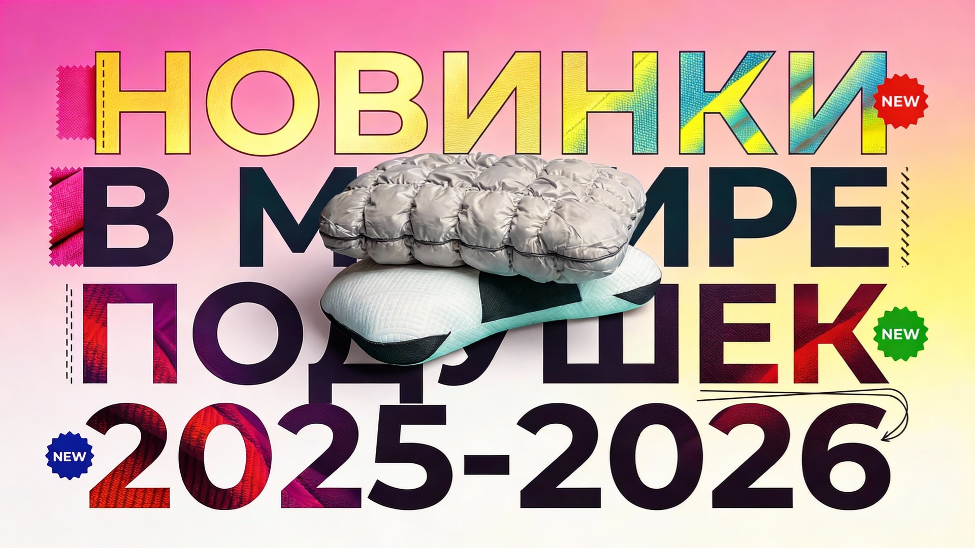 Новинки подушек сезон 2025-2026