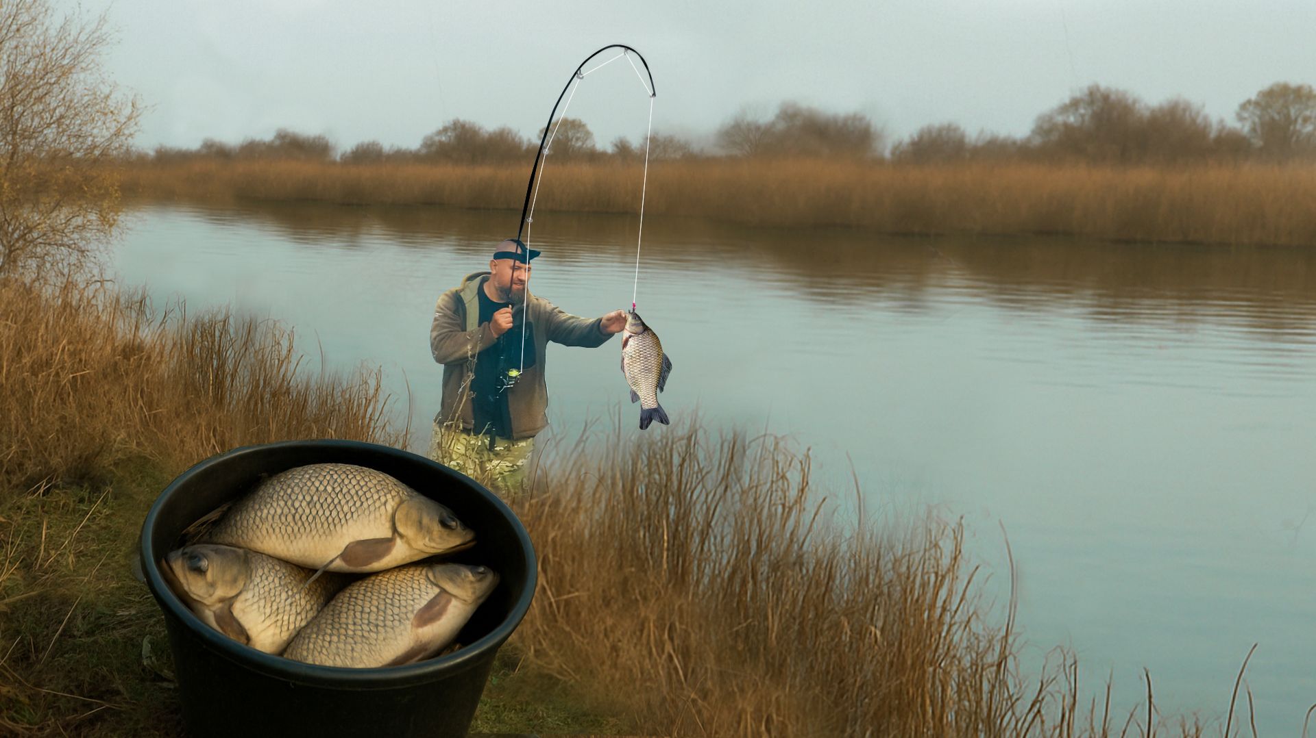 ВЕРНУЛСЯ НА РЫБНУЮ РЕЧКУ! ЛОВЛЮ КРУПНЯК НА ПОПЛАВОК! КРАСНОПЕРКА И КАРАСИ! Рыбалка на поплавок! смотреть онлайн