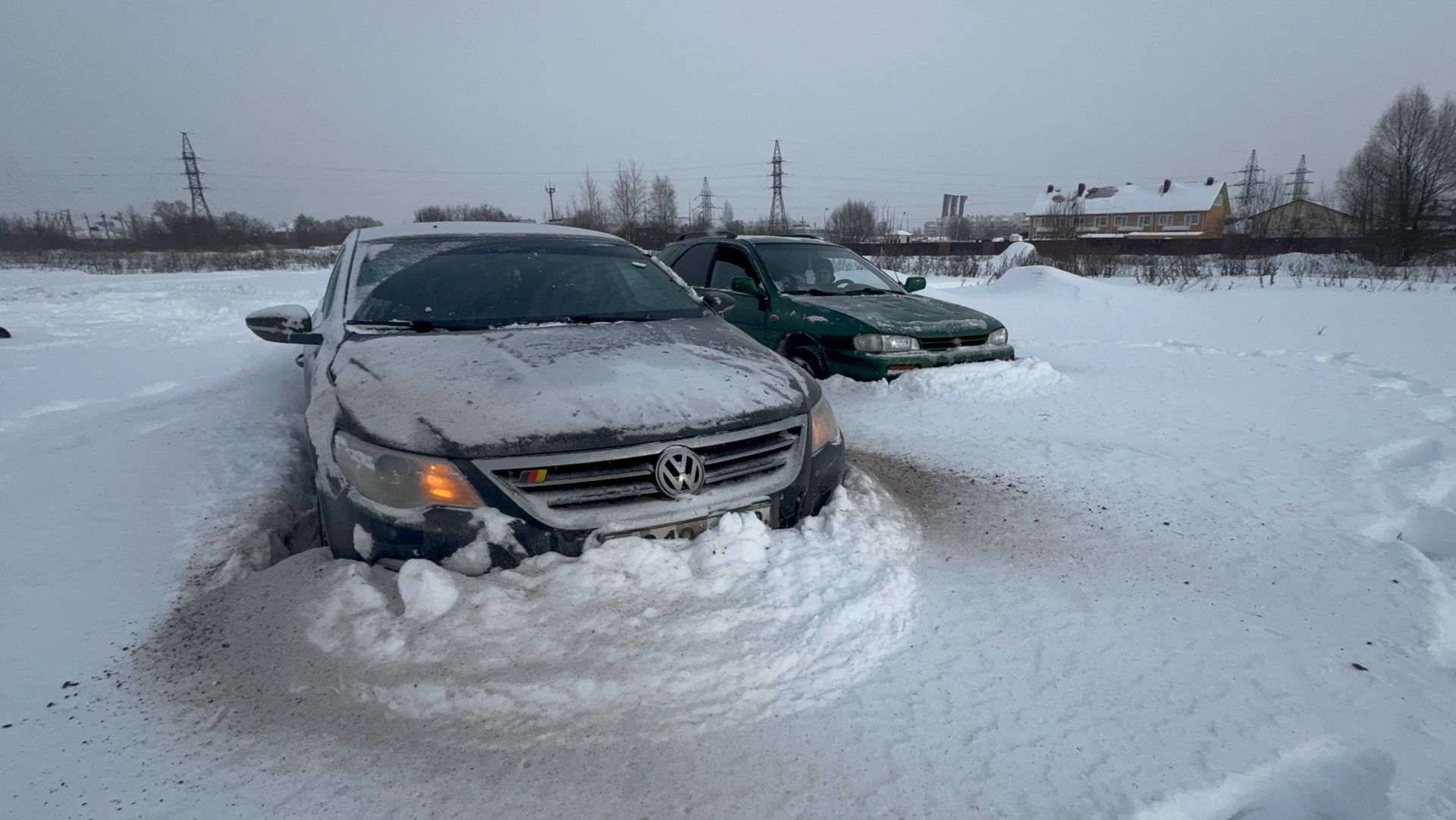 Passat cc 4 motion В ГЛУБОКОМ СНЕГУ.