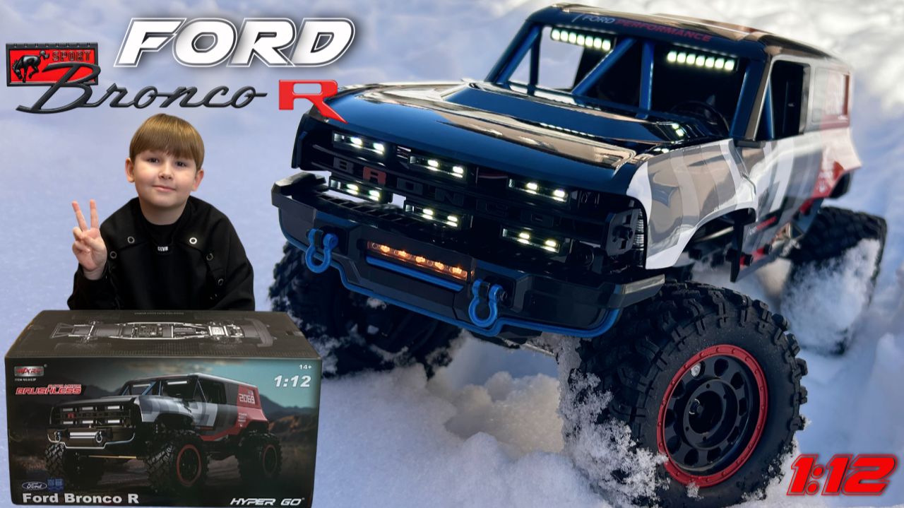 Машинка Ford Bronco R на радиоуправлении. Масштаб 1:12 смотреть онлайн