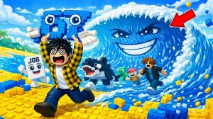 СПАСАЮ ЛУЧШИХ БРЕЙНРОТОВ В СБЕГИ ОТ ЦУНАМИ И СПАСИ БРЕЙНРОТОВ В РОБЛОКС !