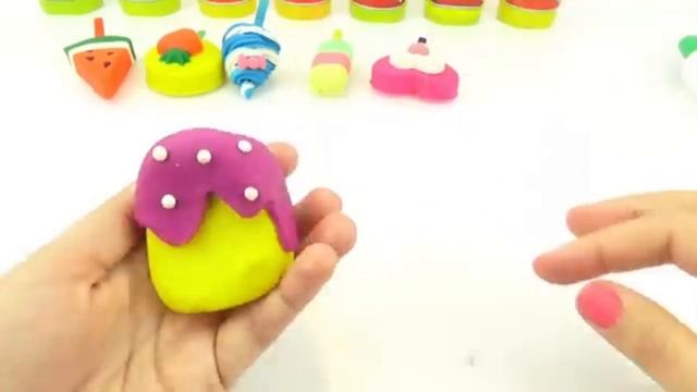 Пластилин для детей, Лепим забавное мороженое