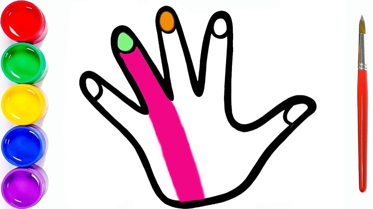 Мультик раскраска для детей и малышей. Новый сборник рисунков. Как нарисовать руку смотреть онлайн
