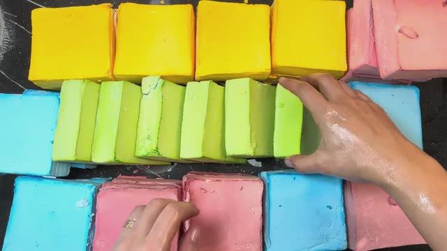 АСМР Мел 💖 INDO ASMR,💖 Цветные ,блоки с хрустящей корочкой 💯💣 смотреть онлайн