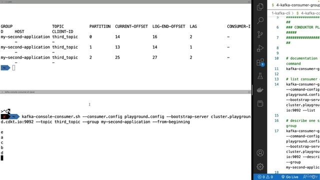 35. Kafka Consumer Groups CLI смотреть онлайн