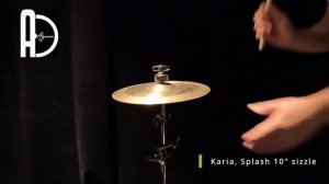 AGEAN Cymbals Karia, Splash 10 sizzle