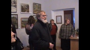 2010.02.03. Л.В.Иванова на открытии выставки А.Головина